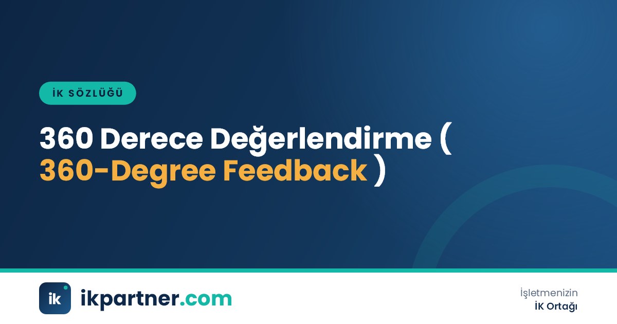 360 derece değerlendirme (360-degree feedback) kavramını anlatan İK sözlüğü kapak görseli