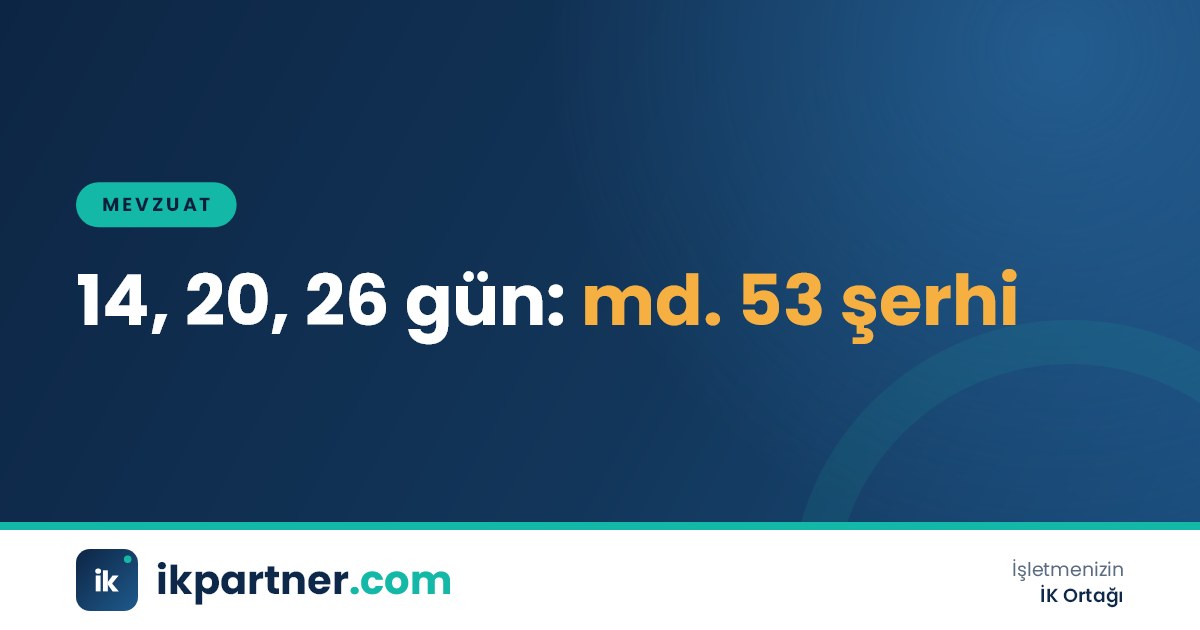 Kıdem yıllarına göre yıllık izin günlerini gösteren tablo ve takvim