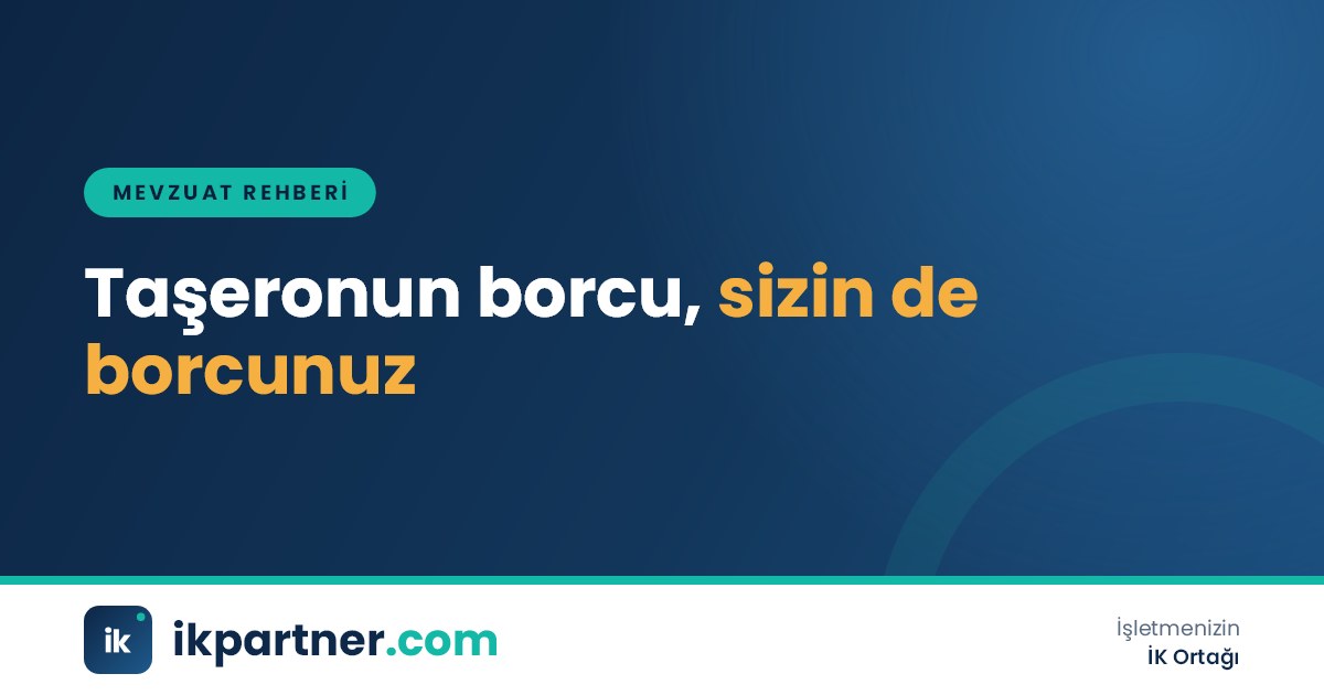 Asıl işveren ve alt işveren logolarının bulunduğu iki dosyanın ortak bir zincirle bağlandığı kavramsal görsel
