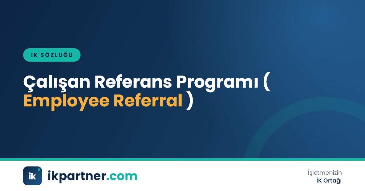 Çalışan referans programı (employee referral program) terimini anlatan İK sözlüğü kapak görseli