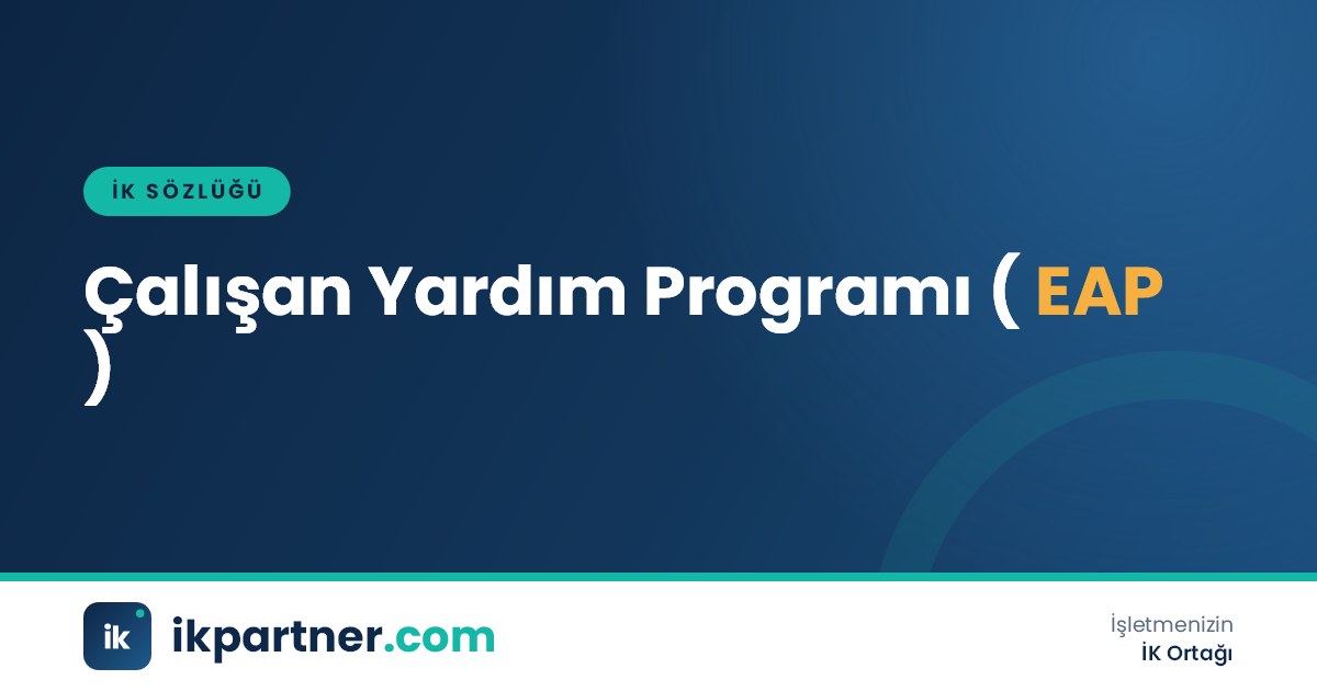 Çalışan yardım programı (employee assistance program, EAP) kavramını anlatan İK sözlüğü kapak görseli