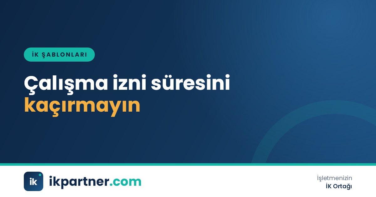 Renkli uyarı hücreleriyle yabancı çalışanların çalışma izni bitiş tarihlerini gösteren Excel tablosu
