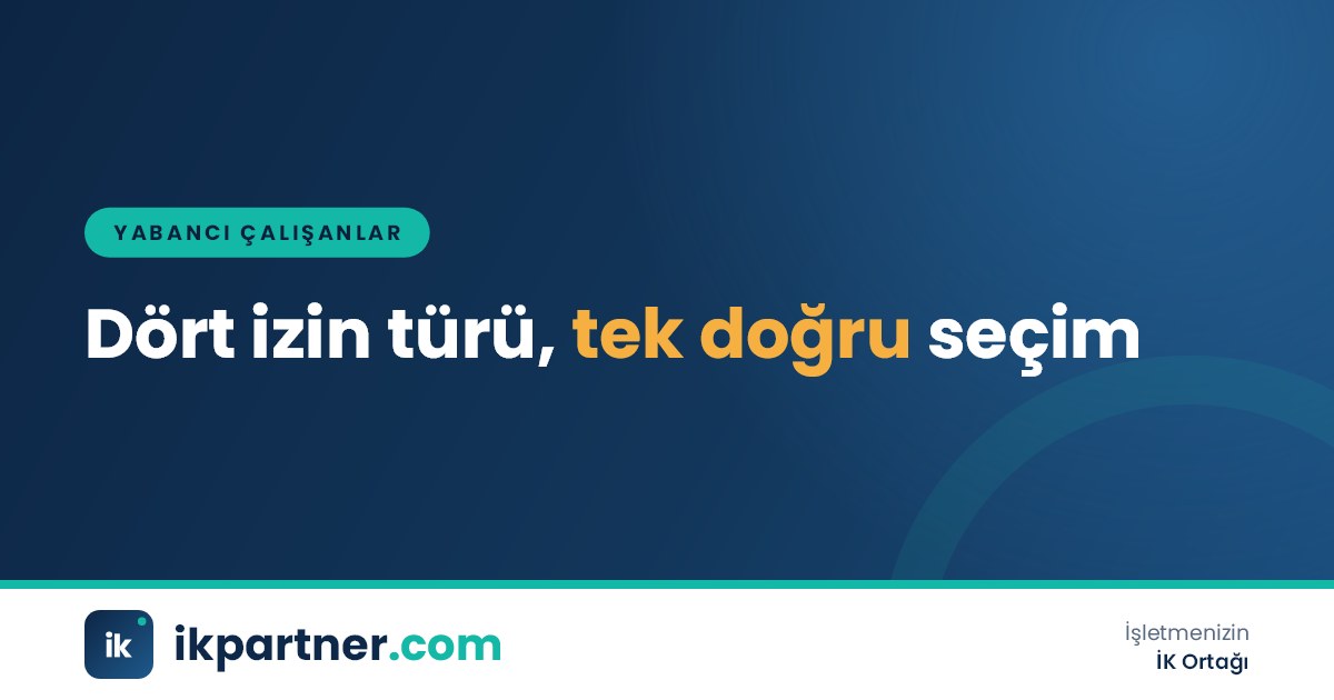 Dört farklı renkte çalışma izni kartının yan yana dizildiği karşılaştırma görseli