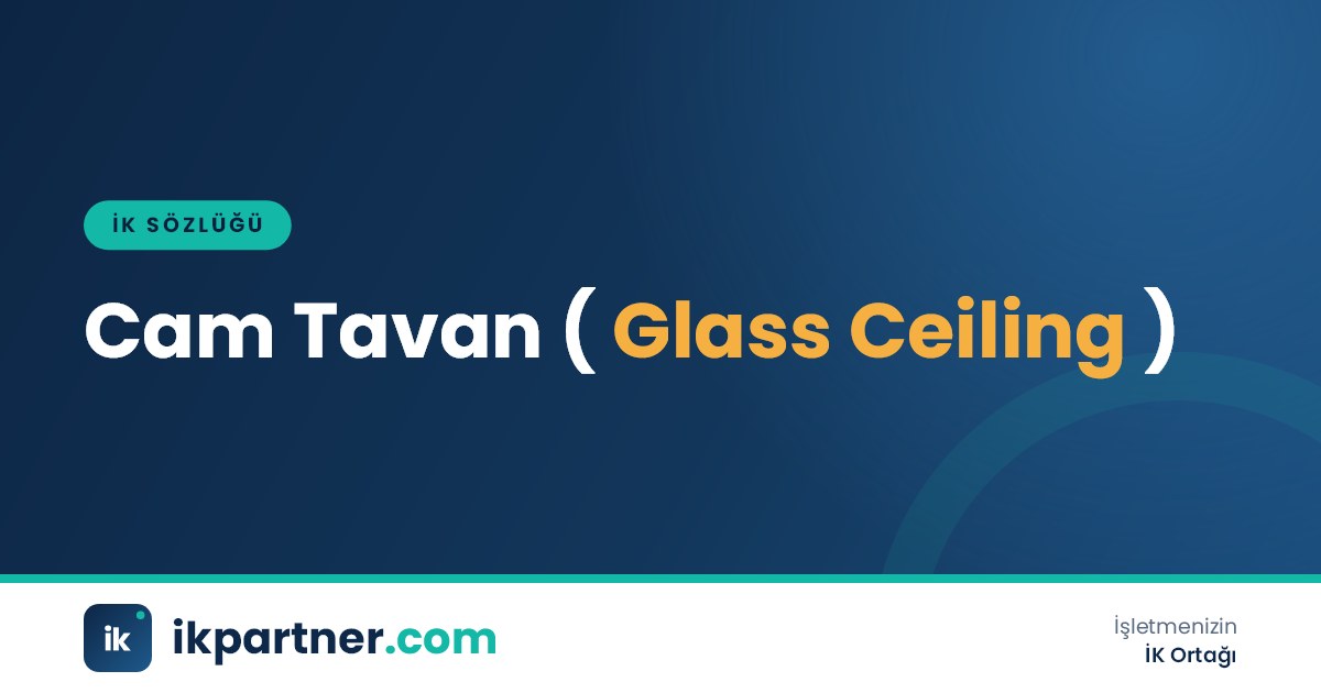 Cam tavan (glass ceiling) kavramını anlatan İK sözlüğü kapak görseli