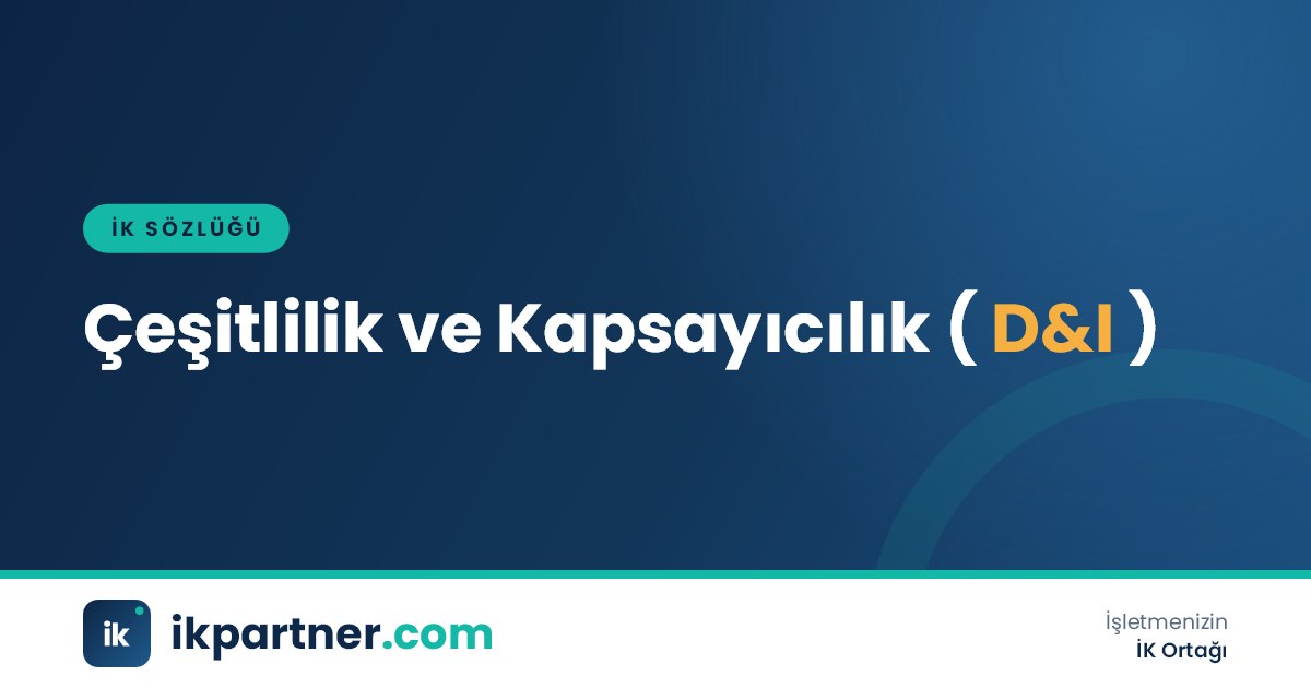 Çeşitlilik ve kapsayıcılık (diversity and inclusion, D&I) kavramını anlatan İK sözlüğü kapak görseli