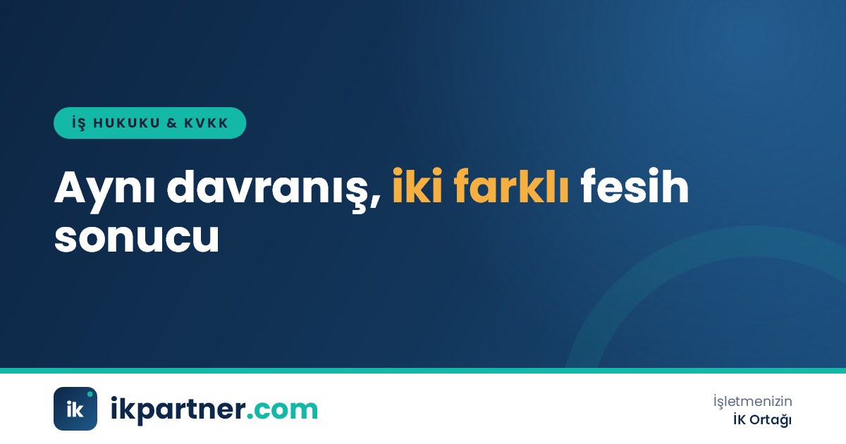 Geçerli ve haklı fesih ayrımını terazi üzerinde gösteren iş hukuku temalı illüstrasyon