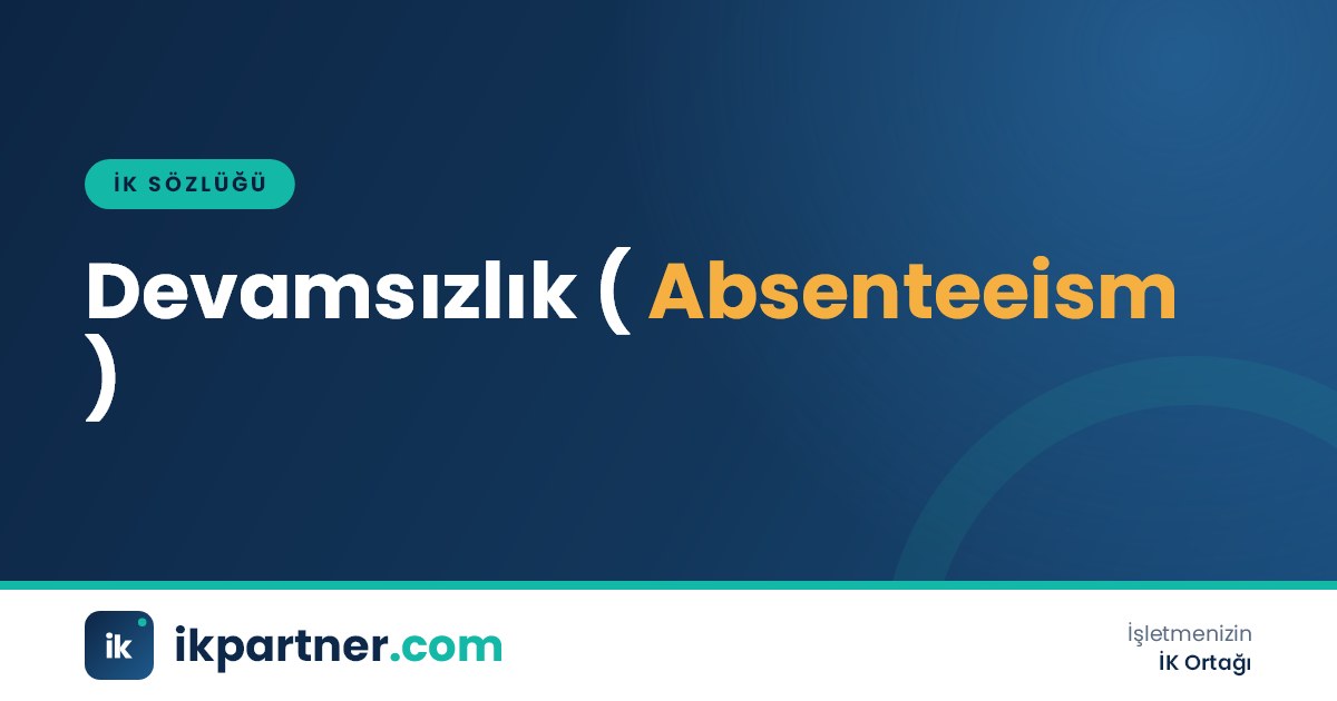 Devamsızlık (absenteeism) kavramını anlatan İK sözlüğü kapak görseli