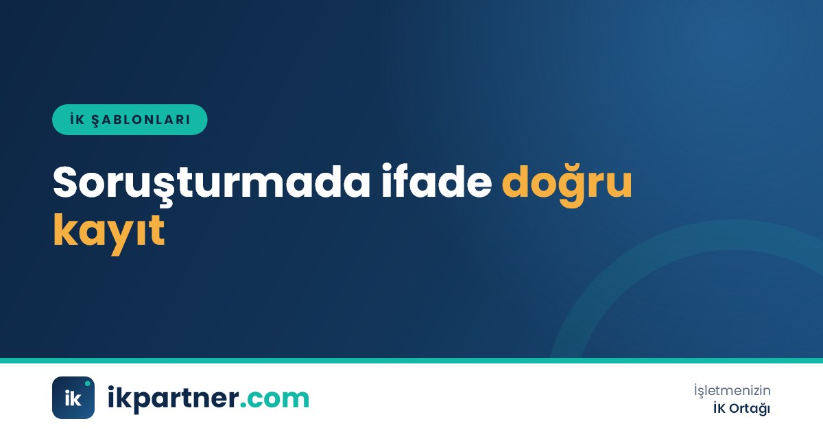 Disiplin soruşturmasında tanık beyanının soru-cevap biçiminde yazıldığı ifade tutanağı