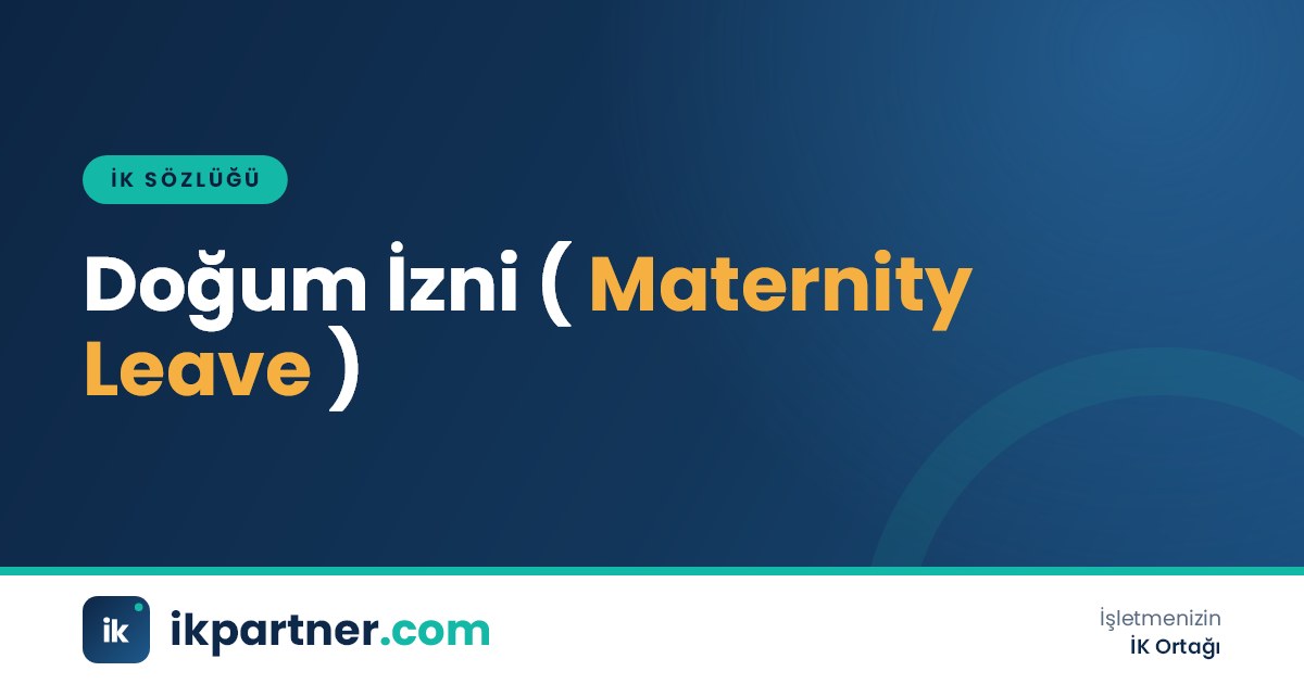 Doğum izni (maternity leave) kavramını anlatan İK sözlüğü kapak görseli
