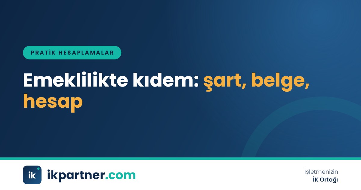 Emeklilik nedeniyle ayrılan çalışanın kıdem tazminatı hesabını gösteren hesap makinesi ve belge temalı kapak görseli