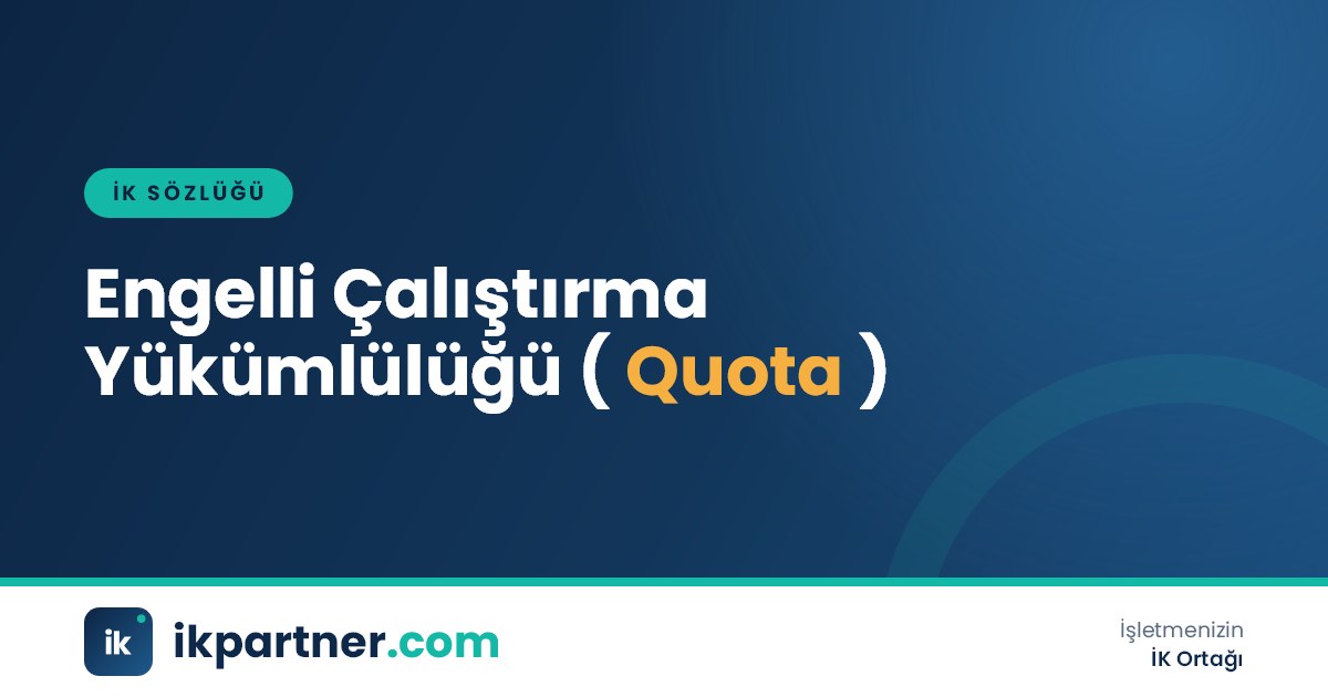 Engelli çalıştırma yükümlülüğü (mandatory employment quota for disabled workers) kapak görseli