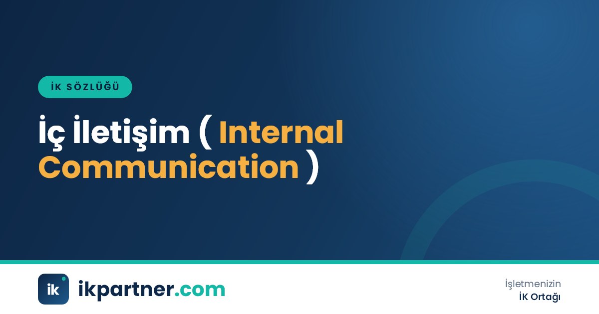 İç iletişim (internal communication) kavramını anlatan İK sözlüğü kapak görseli