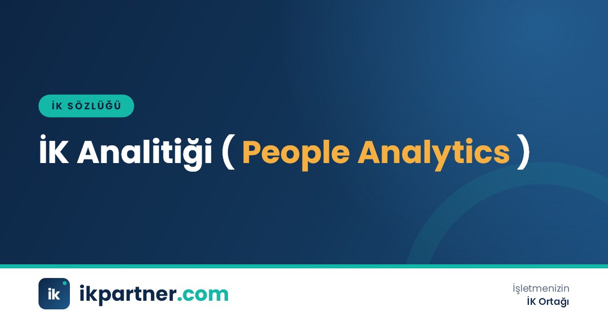 İK analitiği (HR analytics, people analytics) kavramını anlatan İK sözlüğü kapak görseli