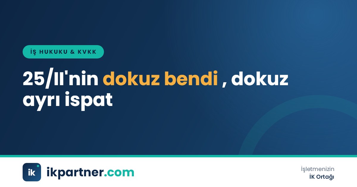İş Kanunu 25. maddenin bentlerini listeleyen kanun kitabı ve not defteri görseli