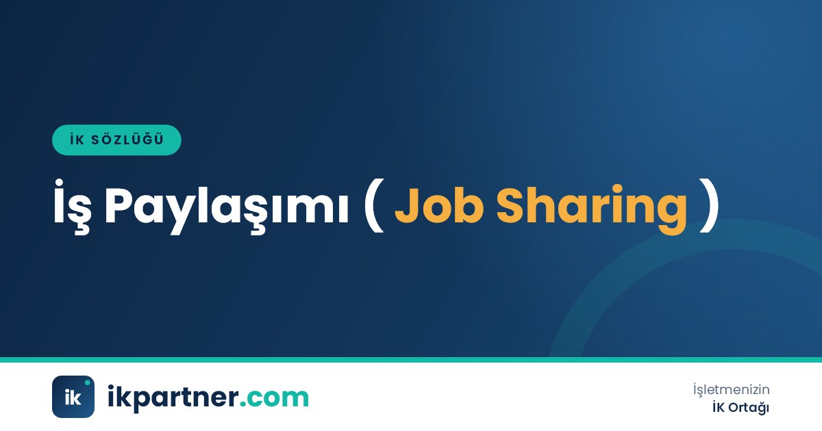 İş paylaşımı (job sharing) kavramını anlatan İK sözlüğü kapak görseli