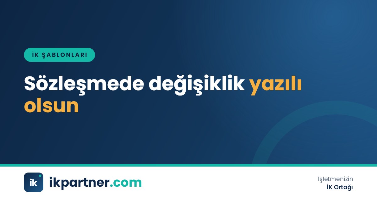 İş sözleşmesine eklenen değişiklik protokolünün işveren ve çalışan tarafından imzalandığı masa görüntüsü
