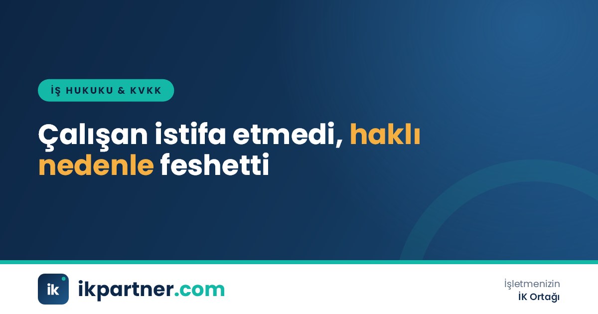 Masada imzalanmış fesih bildirimi ve kanun kitabı bulunan iş hukuku temalı görsel