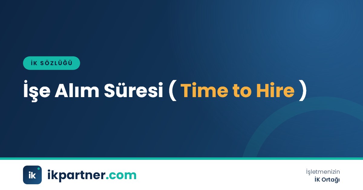 İşe alım süresi (time to hire) metriğini ve hesaplanmasını anlatan İK sözlüğü kapak görseli