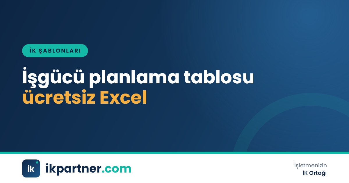 İşgücü planlama tablosu Excel şablonu: çeyreklik kadro hedefi ve işe alım planı kapak görseli