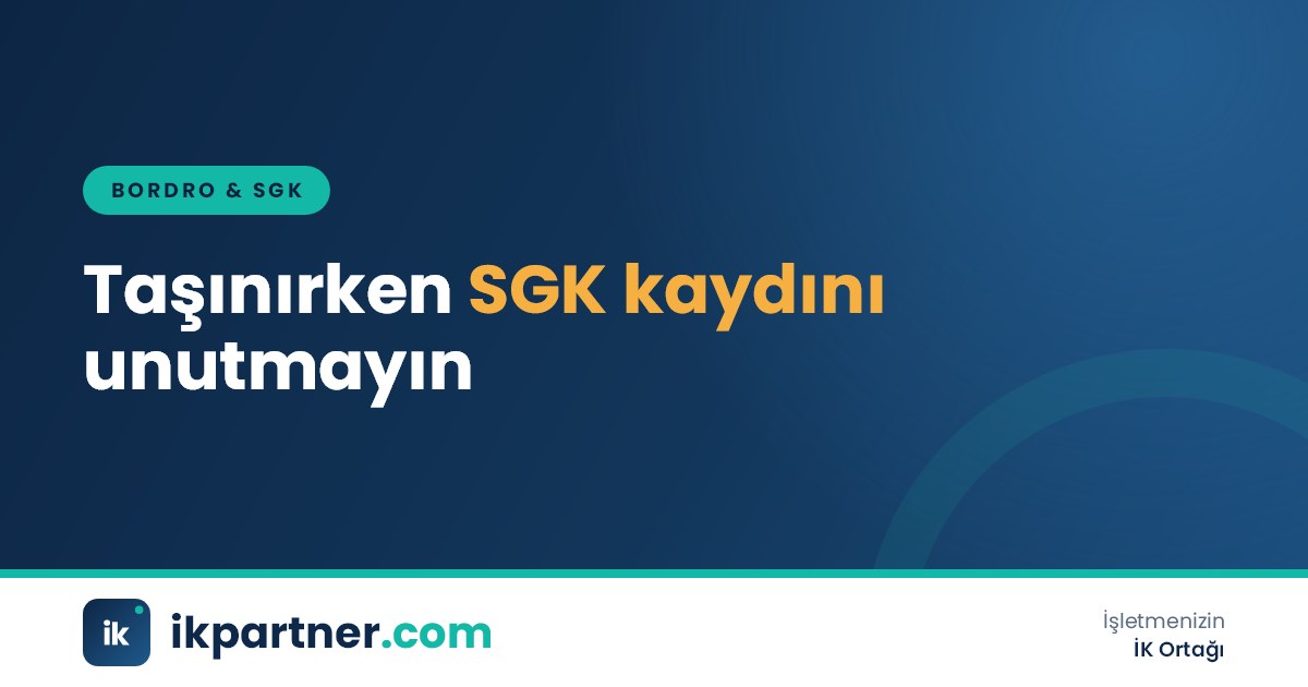 Taşınma kutuları arasında yeni ofis adresini SGK sistemine giren şirket yöneticisi