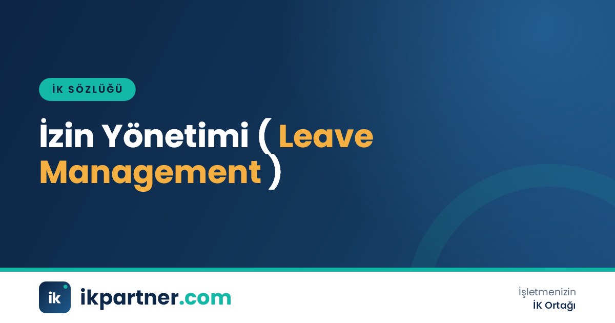 İzin yönetimi (leave management) kavramını anlatan İK sözlüğü kapak görseli