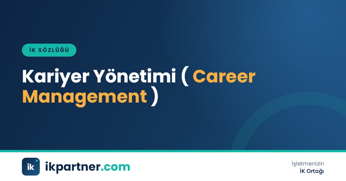Kariyer yönetimi (career management) araçlarını ve süreçlerini anlatan İK sözlüğü kapak görseli