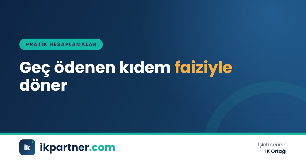Takvim, banka dekontu ve faiz hesabıyla kıdem tazminatı ödeme zamanını anlatan görsel