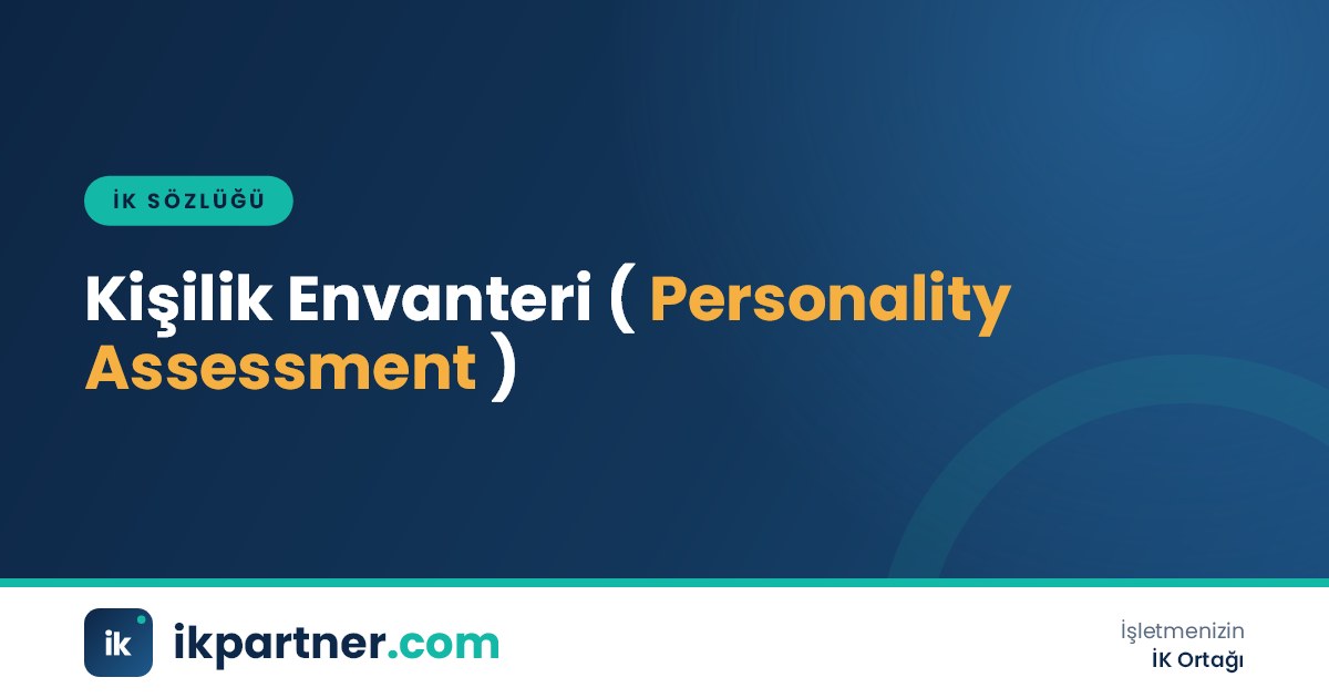 Kişilik envanteri (personality assessment) kavramını anlatan İK sözlüğü kapak görseli