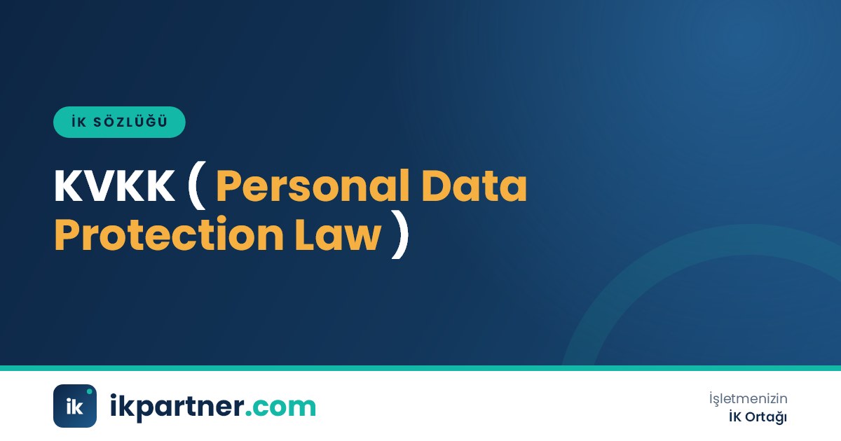 KVKK (Turkish Personal Data Protection Law) kavramını anlatan İK sözlüğü kapak görseli