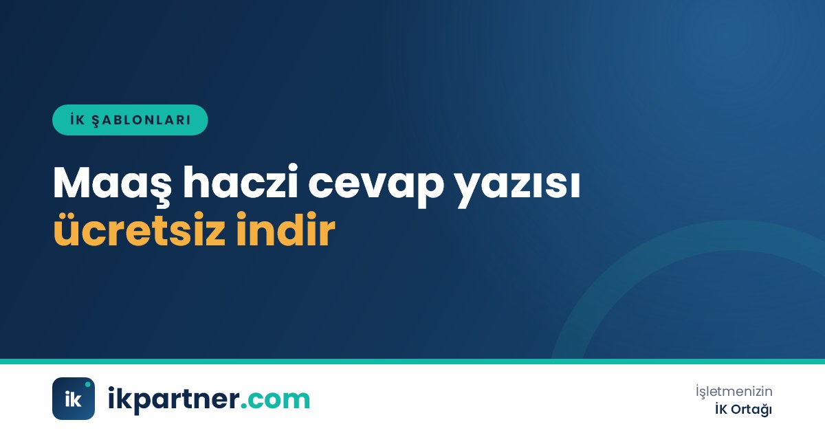 İcra dairesine gönderilecek maaş haczi cevap yazısı Word şablonu kapak görseli