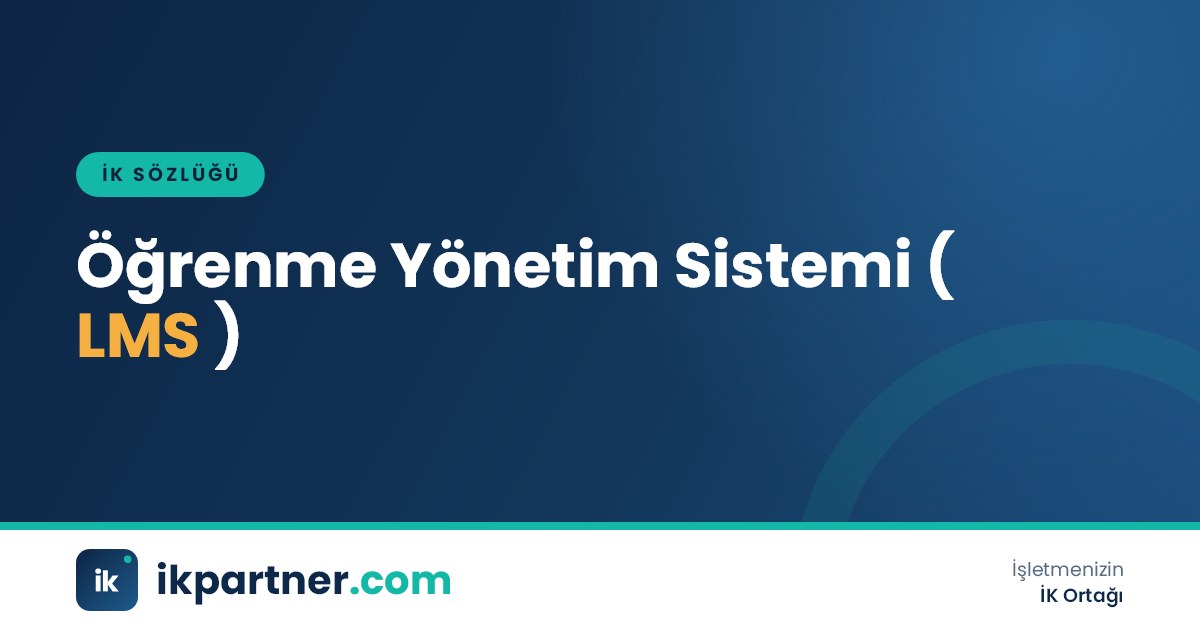 Öğrenme yönetim sistemi (learning management system, LMS) kavramını anlatan İK sözlüğü kapak görseli