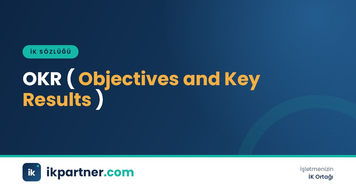 OKR (objectives and key results) hedef belirleme yöntemini anlatan İK sözlüğü kapak görseli