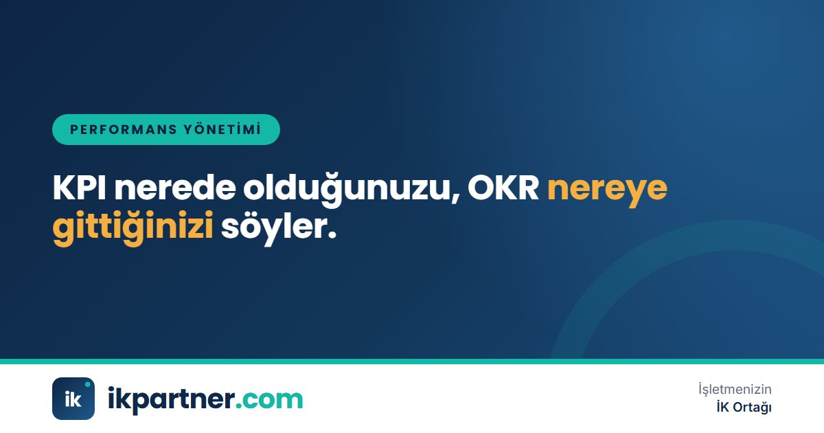 Gösterge paneli ve yol haritası görselleriyle OKR ve KPI farkını anlatan kapak tasarımı
