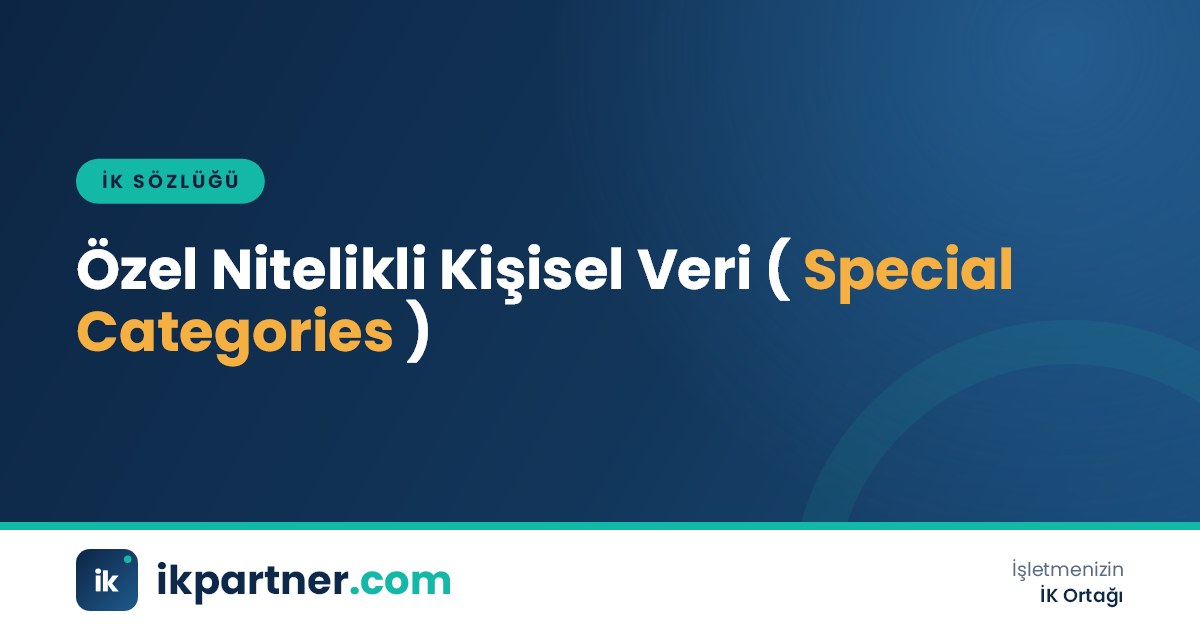 Özel nitelikli kişisel veri (special categories of personal data) kavramını anlatan İK sözlüğü kapak görseli