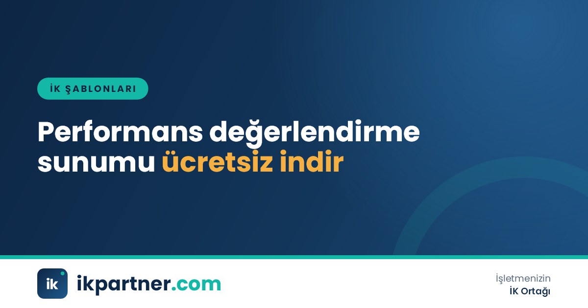Takvim, puanlama ölçeği ve dağılım grafiği içeren performans değerlendirme sunumu PowerPoint kapak görseli