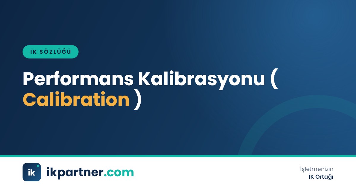 Performans kalibrasyonu (performance calibration) toplantısını anlatan İK sözlüğü kapak görseli