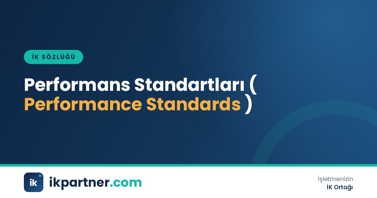 Performans standartları (performance standards) ve iş ölçütlerini anlatan İK sözlüğü kapağı