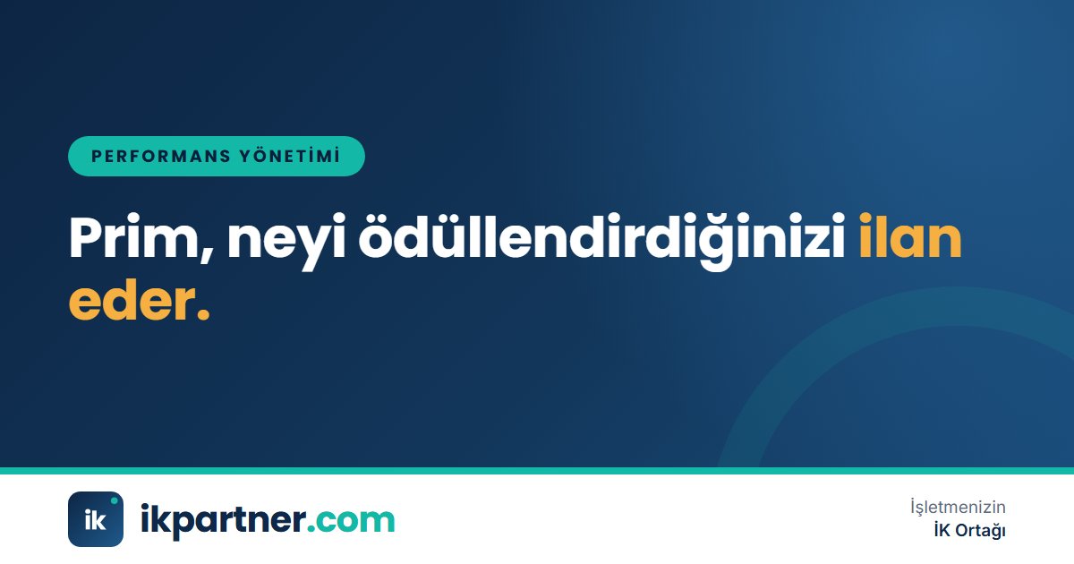 Hedef göstergeleri ve ödül sembolleriyle performansa dayalı prim sistemini anlatan kapak görseli