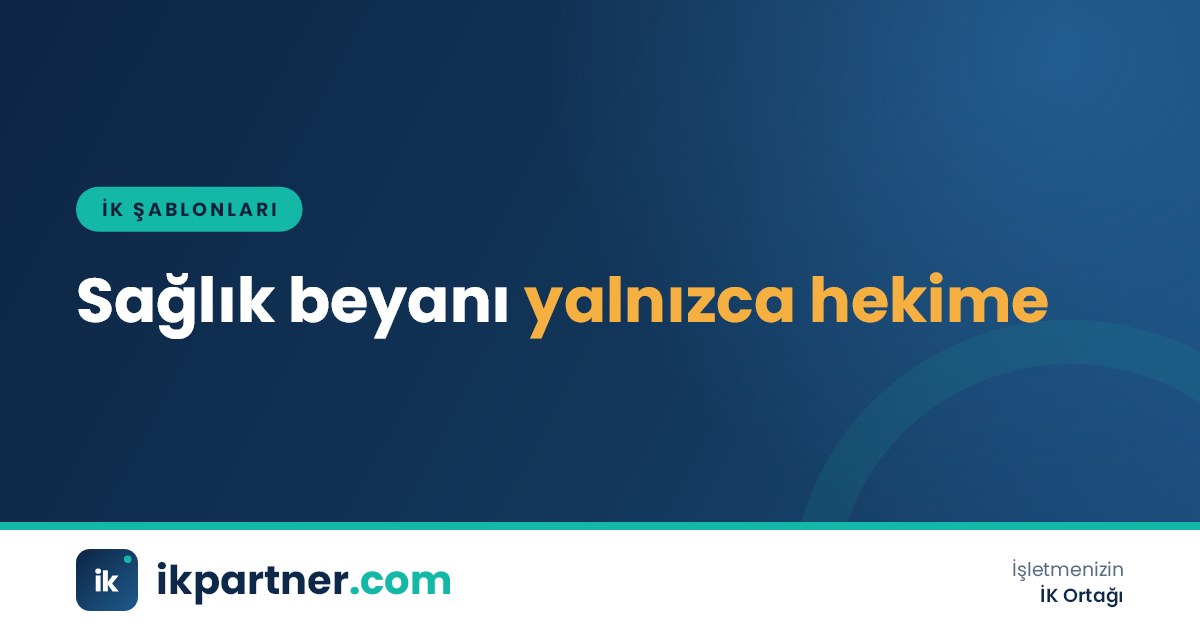 İşe giriş sağlık beyan formunun kapalı zarfla işyeri hekimine teslim edildiğini gösteren masa üstü görseli