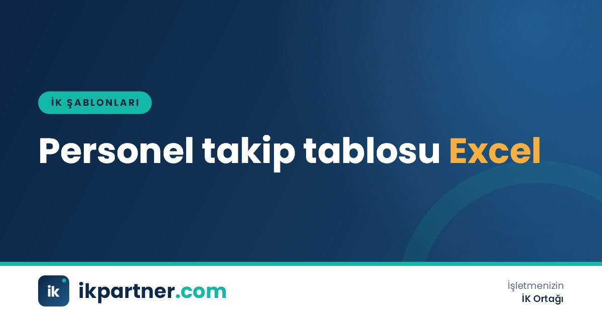 Personel takip tablosu Excel şablonu, kıdem ve yıllık izin hesaplı kapak görseli