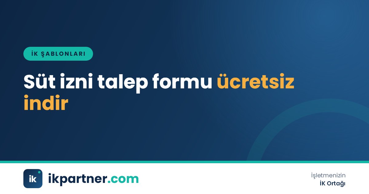 Süt izni talep formu Word şablonu, saat ve biberon simgeleri bulunan kapak görseli
