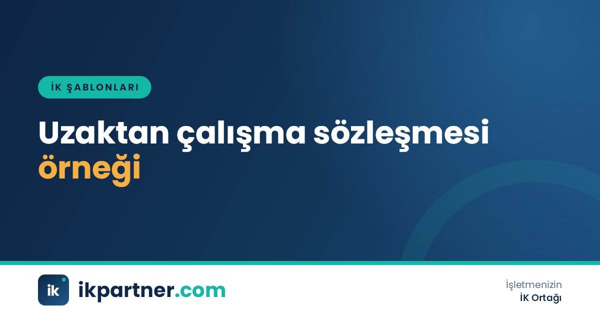 Uzaktan çalışma sözleşmesi örneği Word şablonunda numaralı maddeler ve ekipman teslim tutanağı