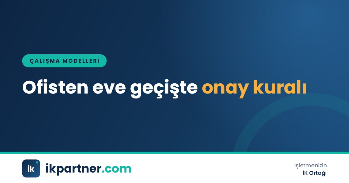 Ofis masasından ev çalışma alanına uzanan ok ve imzalanmış bir onay formunu gösteren çizim