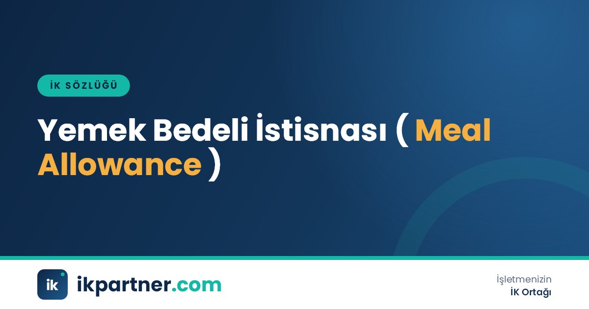 Yemek bedeli istisnası (meal allowance tax exemption) kavramını yemek kartı ve bordroyla anlatan görsel