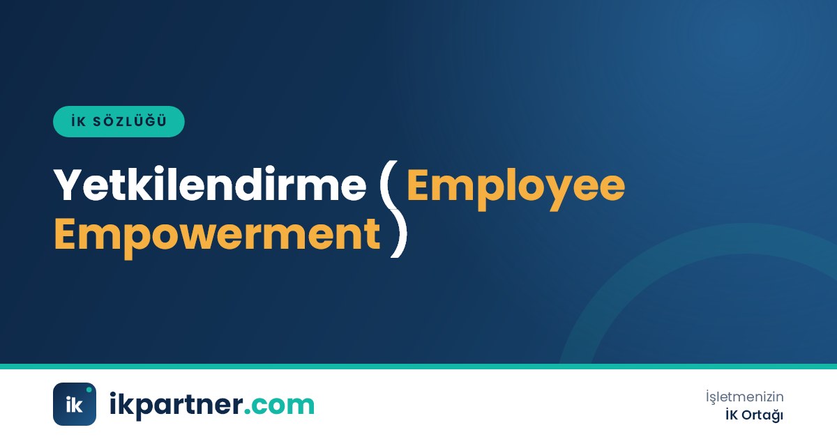 Yetkilendirme (employee empowerment) kavramını açıklayan İK sözlüğü kapak görseli