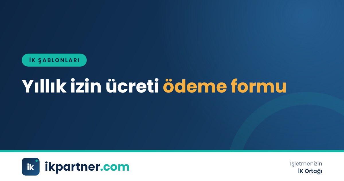 Yıllık izin ücreti ödeme formu Word şablonu, bordro tablosu ve hesap makinesi görünen kapak