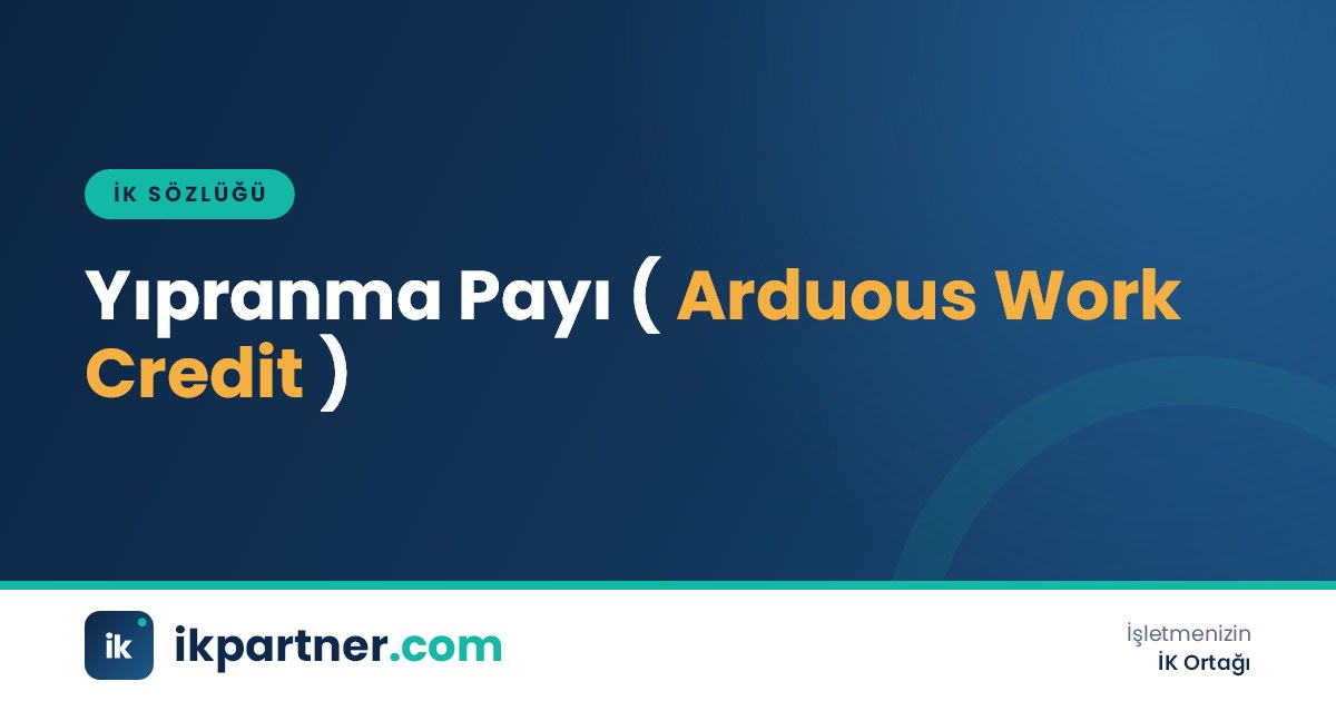 Yıpranma payı (fiili hizmet süresi zammı, notional service credit) kavramını anlatan kapak görseli