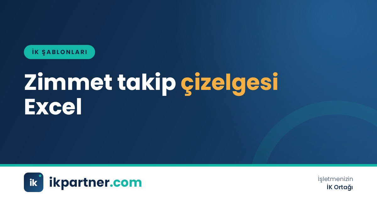 Zimmet takip çizelgesi Excel şablonu ile demirbaş ve ekipman takibi kapak görseli